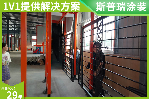 锌钢护栏静电喷涂设备